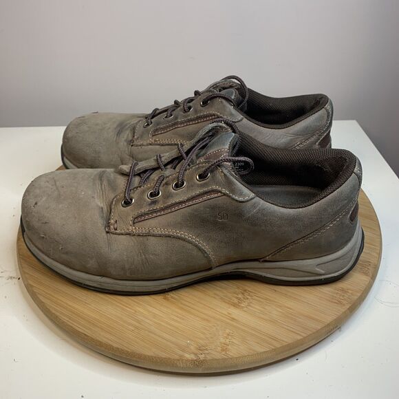 Red Wing Womens Brown Leather Safety Steel Toe Shoes Size 8.5 EE Extra Wide - Picture 1 of 8